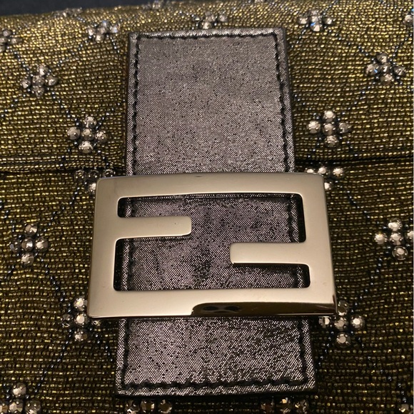 Fendi beaded baguette Metallic bag - Picture 2 of 16